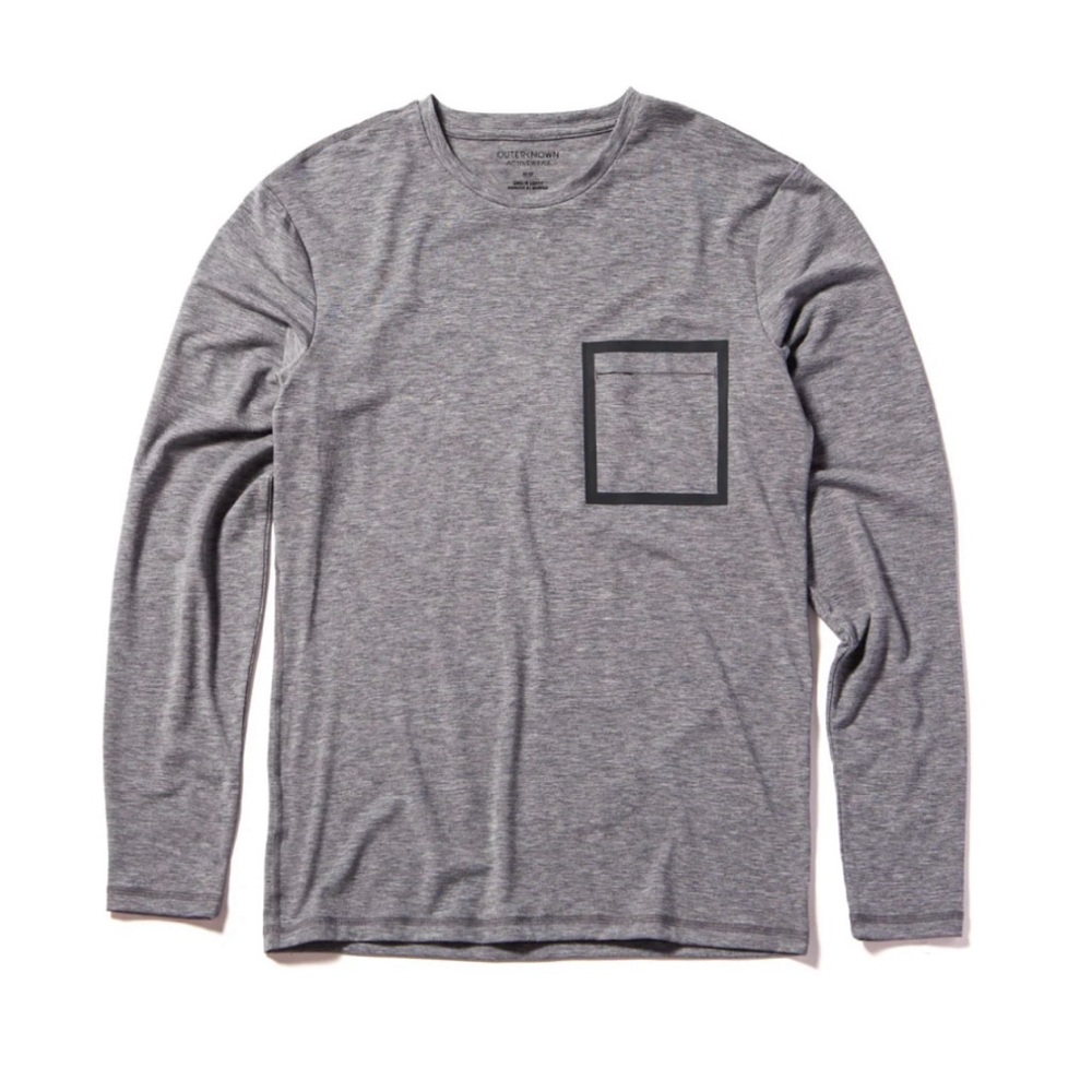 Outerknown Origin Tee L/S, XL/Heather Grey
10